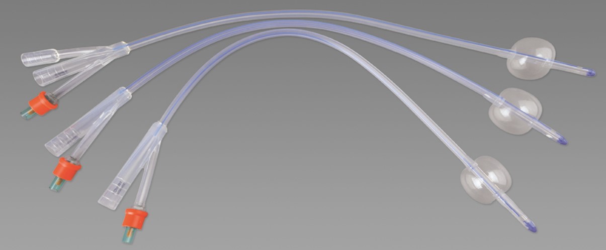 一次性使用双腔、三腔硅橡胶导尿管