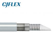 CJFLEX TSWSSI 透明硅胶包覆螺旋钢丝增强平滑特氟龙管