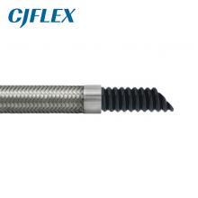 CJFLEX TCAS 不锈钢丝编织防静电波纹特氟龙管